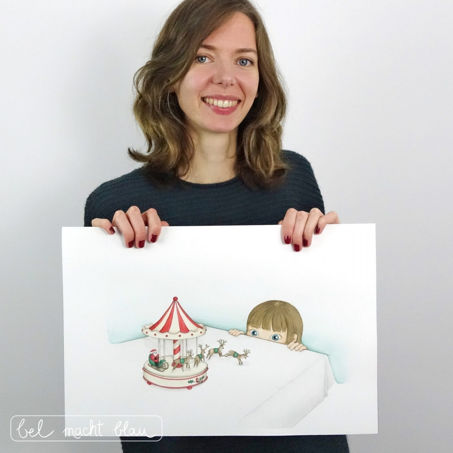 Meine erste Weihnachtkarten - Illustation von Isabel Dehmel