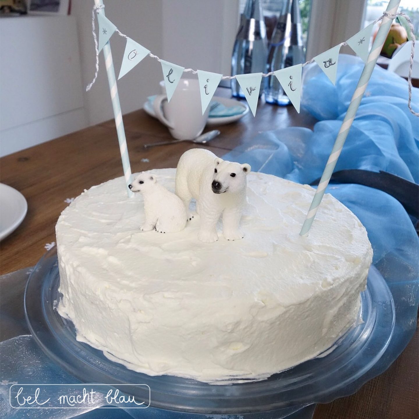 Eisbären-Geburtstag: Eisbären-Torte