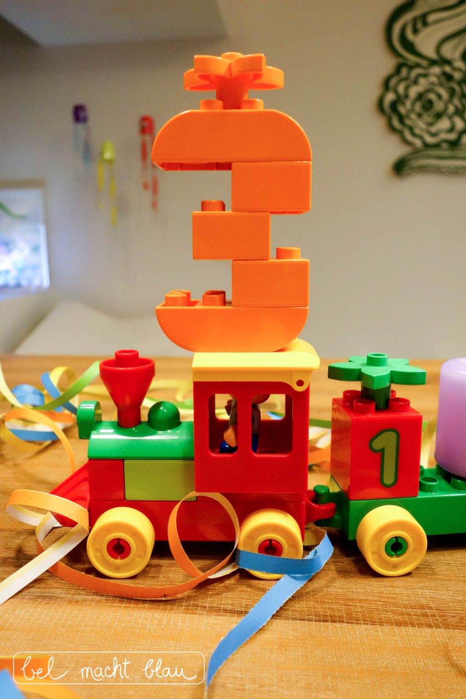 Lego duplo Zahlenzug zum 3. Geburtstag - Ideen für einen Lego duplo Kindergeburtstag