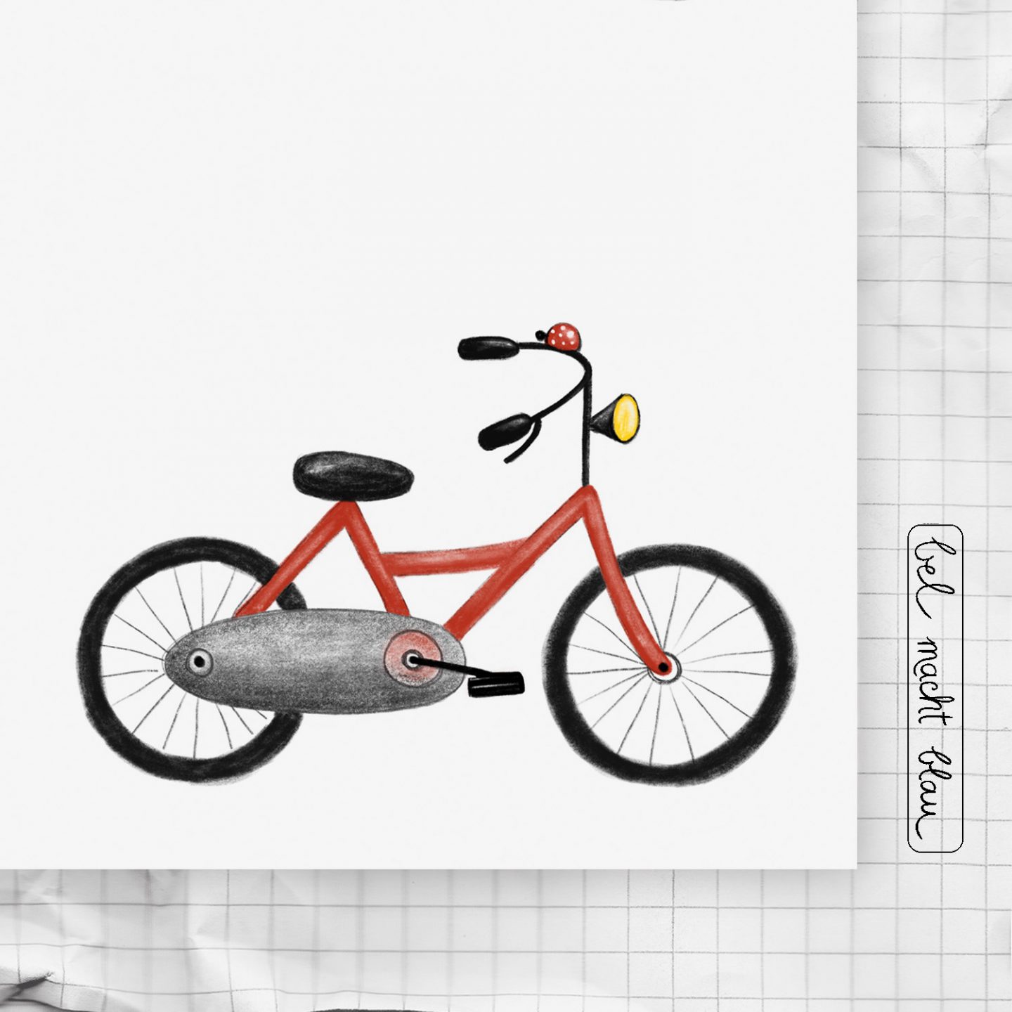 Zeichenkartei Nr. 12: ein Fahrrad zeichnen - "Kleine Künstler - kleine Schritte" ...die Zeichen-Kartei für Kinder!