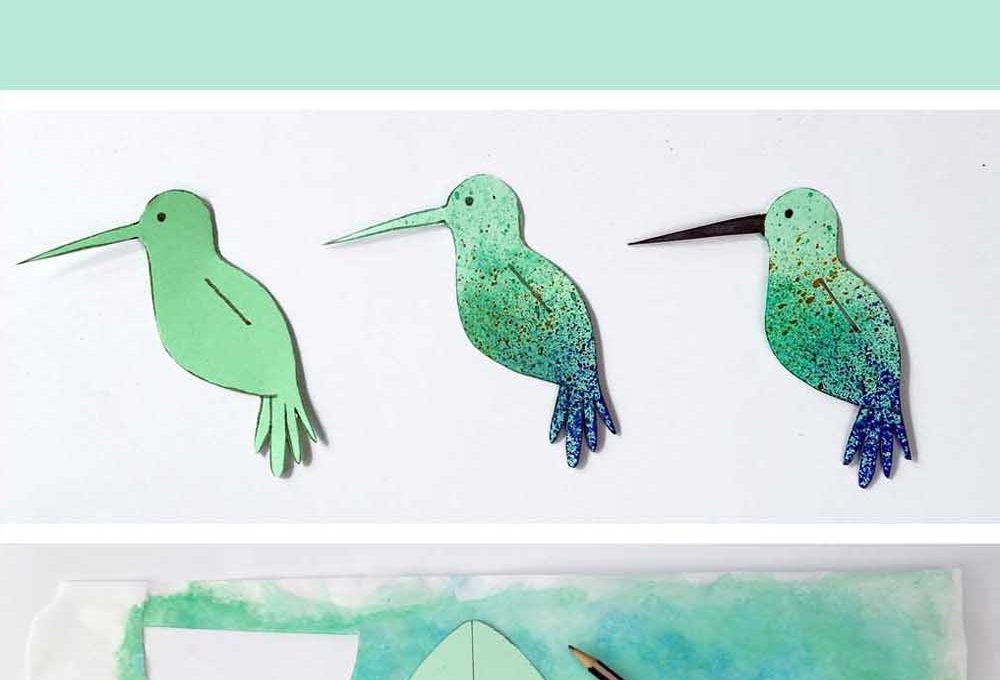 DIY Kolibri basteln - Freebie mit Anleitung // hummingbird printable