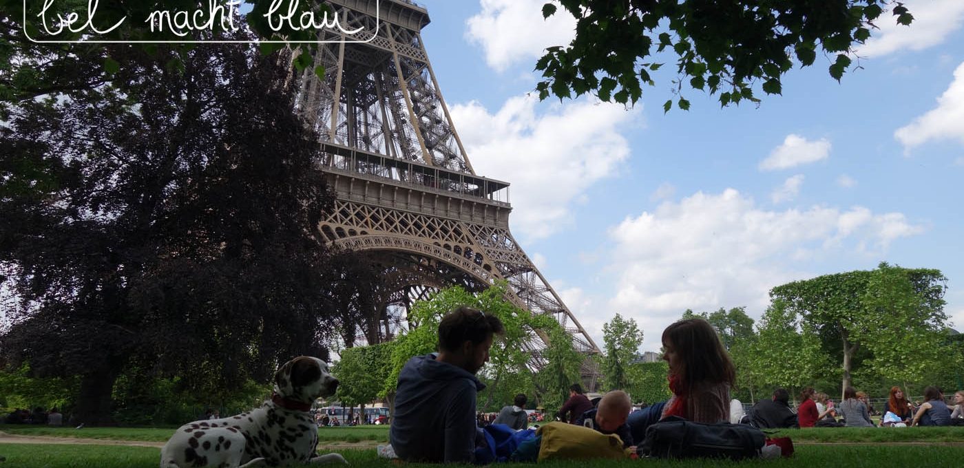 Reisen mit Baby - Picknick vorm Eiffelturm