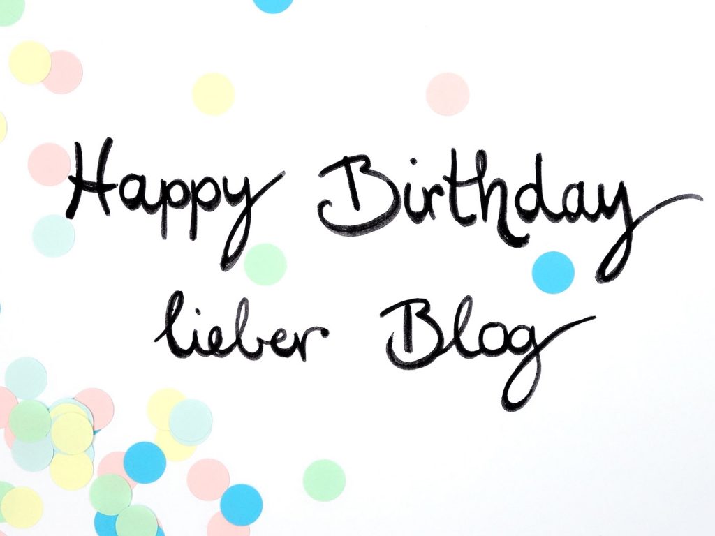 Happy Birthday lieber Blog! bel macht blau feier Bloggeburtstag