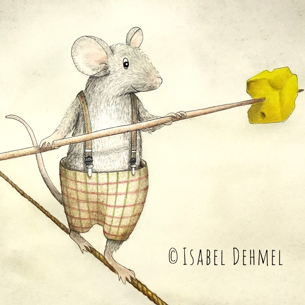 Mäusezirkus (Detail) - Illustration von Isabel Dehmel