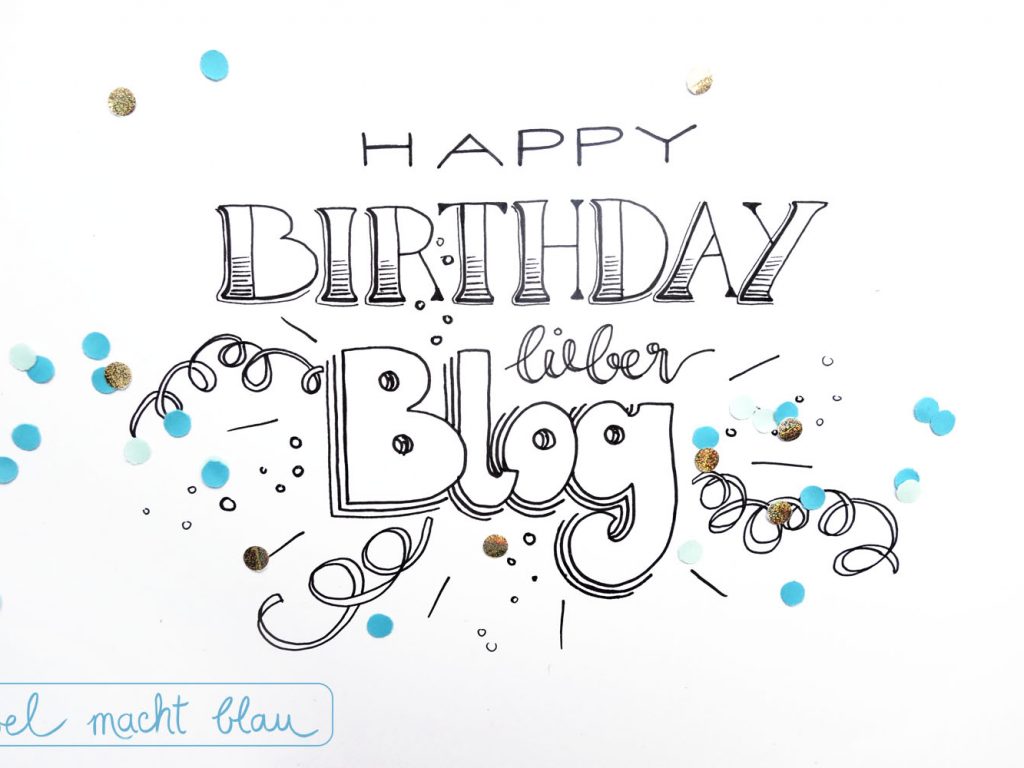 Happy Birthday lieber Blog - bel macht blau wird 2!