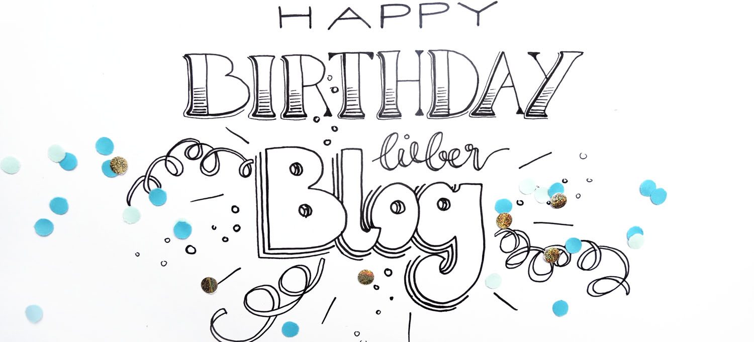 Happy Birthday lieber Blog - bel macht blau wird 2!