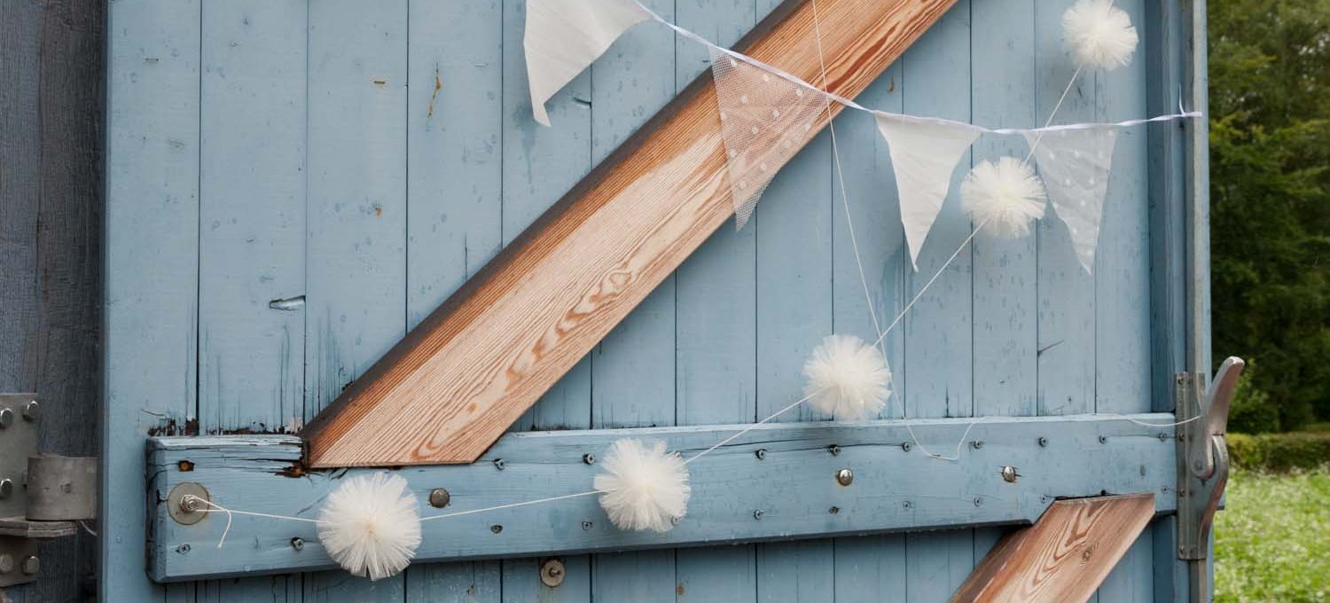 Wimpelkette und Girlanden selbermachen - vier tolle DIY-Ideen für Hochzeitsgirlanden