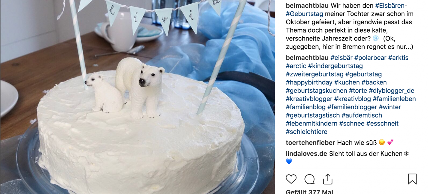 Eisbärentorte - belmachtblau auf Instagram