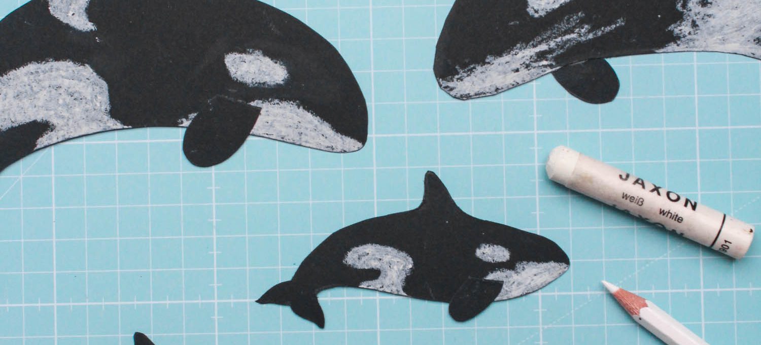 Wir basteln eine Orca-Girlande fürs Babyzimmer - Druckvorlage